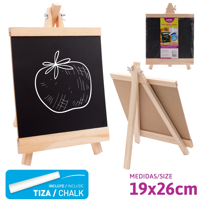 MINI TABLERO NEGRO - 19 x 26CM