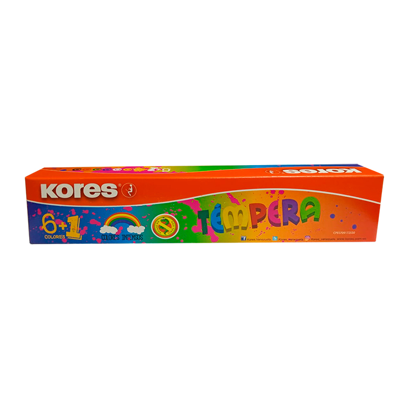TEMPERA ESCOLAR - 22ML x7COLORES SURTIDOS