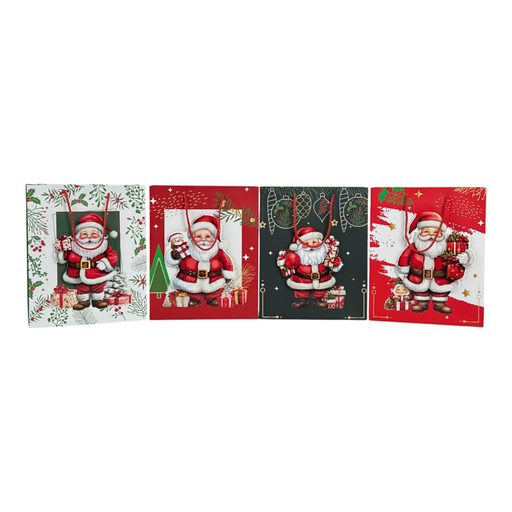 [784-6524694] BOLSA DE REGALO MEDIANA NAVIDAD 32x26x10CM