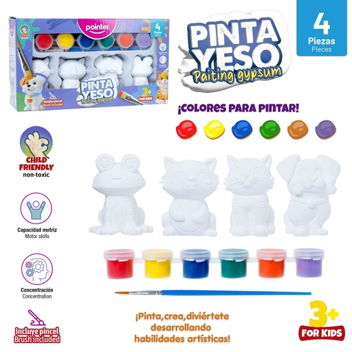[ANC-25204] SET DE FIGURAS DE YESO PARA PINTAR