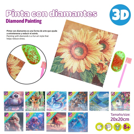 [ANC-25186] PINTA CON DIAMANTES 3D