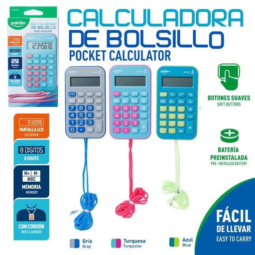 [CLP-2615] CALCULADORA 8 DIGITOS