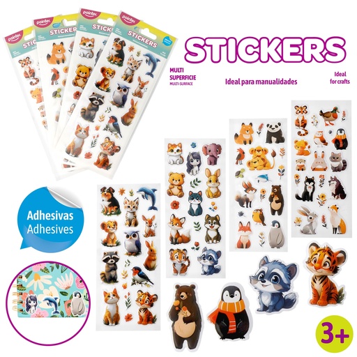[ANC-2618] STICKERS ANIMALES TIERNOS