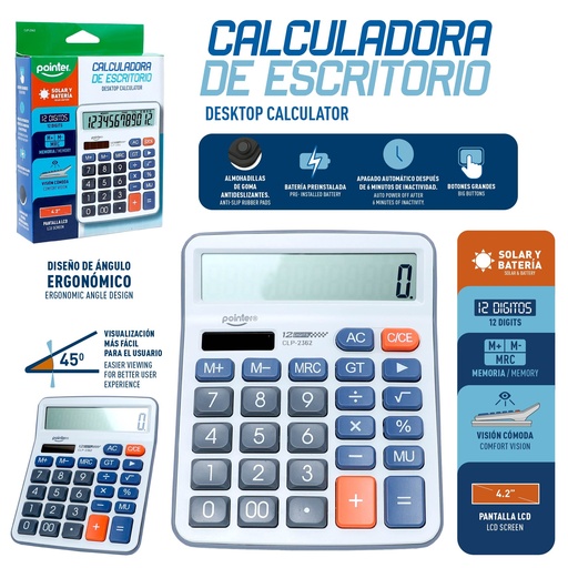 [CLP-2362] CALCULADORA 12 DIGITOS
