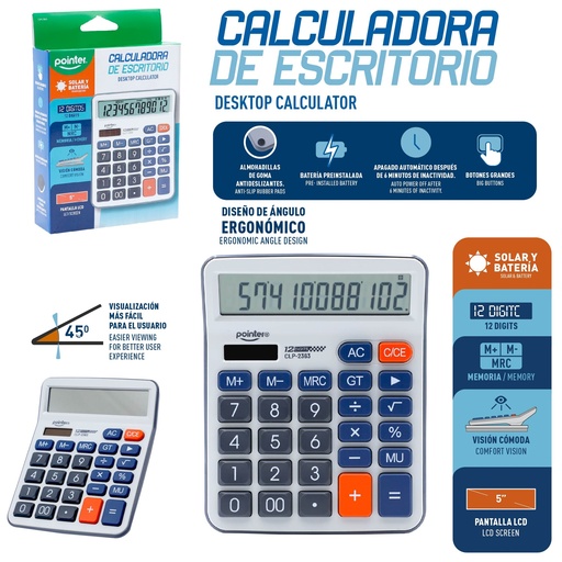 [CLP-2363] CALCULADORA DE ESCRITORIO - 12 DIGITOS