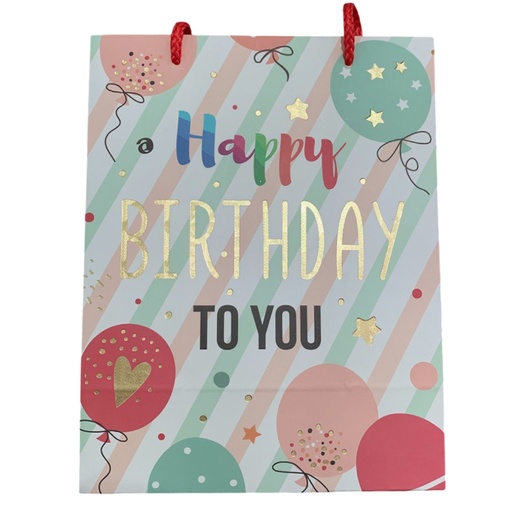 [786-6521334] BOLSA DE REGALO PEQUEÑA HAPPY BIRTHDAY