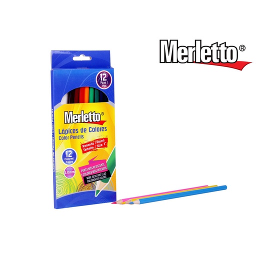 [780-7191974] LAPICES DE COLORES REDONDOS x12PZAS
