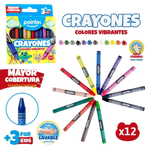 [CY-12-HQ] CRAYONES PARA NIÑOS