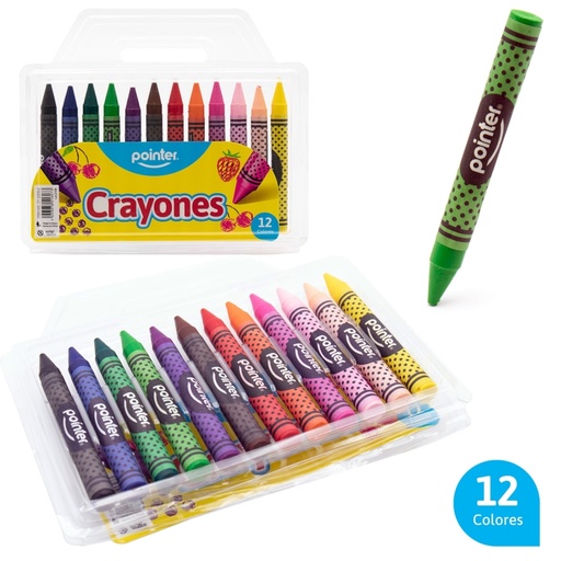 [CY-220312] CRAYONES DELGADOS x12 COLORES