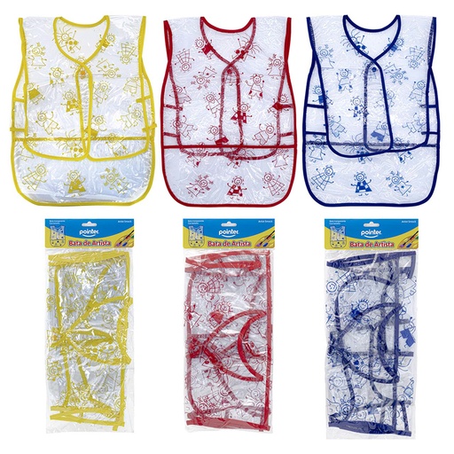 [BH2815D] DELANTAL DE ARTE INFANTIL (TRANSPARENTE)