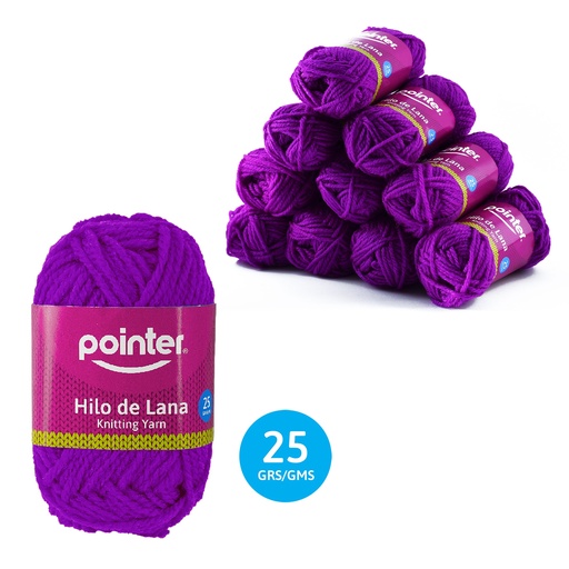 [7A018-KY-25G-PU] HILO DE LANA PARA MANUALIDADES MORADO - 25GRS
