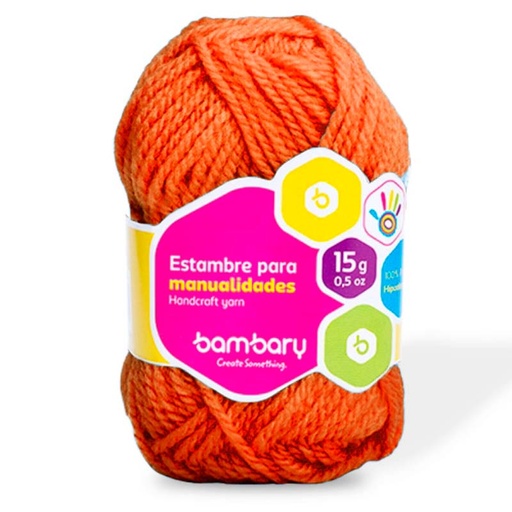 [329-8010/200] ESTAMBRE PARA MANUALIDADES NARANJA - 15G