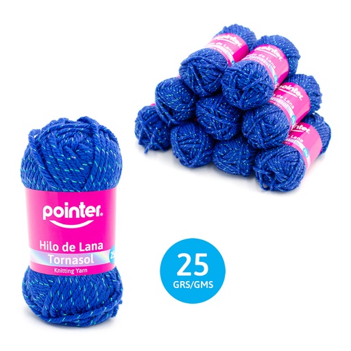 [MT-KY-25G-SBU] ESTAMBRE TORNASOL PARA MANUALIDADES AZUL - 25GRS