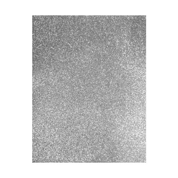 [0549.016.7] FOAMY ESCARCHADO PLATA ALPACA - DOBLECARTA 30x40CM