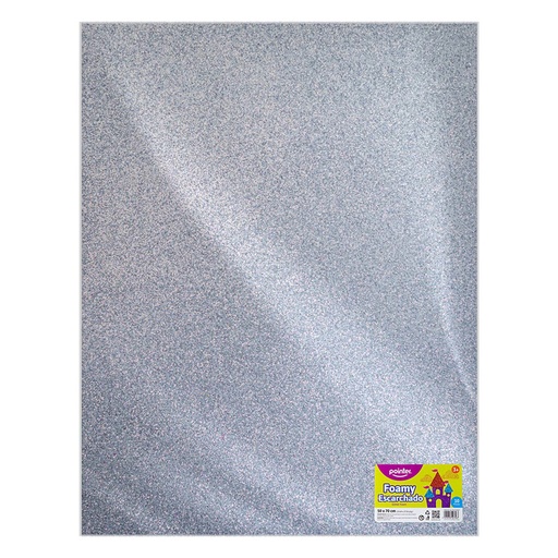 [GL-EVA-7016-57] FOAMY ESCARCHADO PLATA MEDIO - GRANDE (50x70CM)