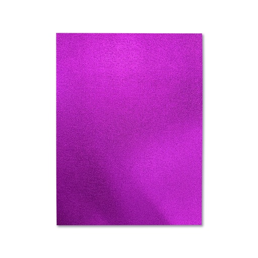 [553.018.7] FOAMY ESTAMPADO METALIZADO VIOLETA KUMZITA - DOBLECARTA 30x40CM