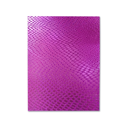 [013.018.7] FOAMY ESTAMPADO VIOLETA CULEBRA - DOBLECARTA 30x40CM