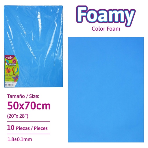 [EVA-7049-57] FOAMY LISO AZUL CLARO - GRANDE (50X70CM)