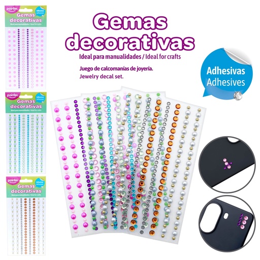 [ANC-2205] GEMAS DECORATIVAS ADHESIVAS