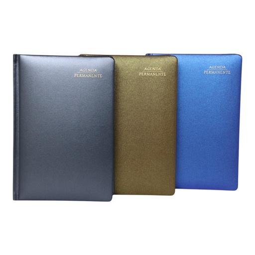 [783-2033248] AGENDA PERMANENTE A5 PAPEL BLANCO 196 PAGINAS 14.5x21.1