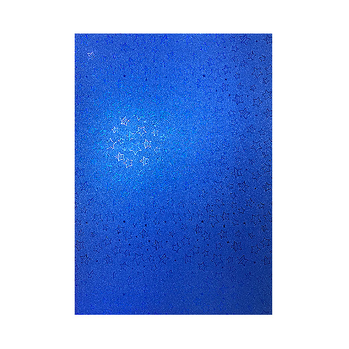 [140.68.10] CARTULINA ESCARCHADA MICRO-FANTASÍA AZUL ESTRELLA 350GR 50x70CM