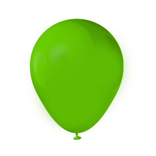 [CA-G15-LGR] GLOBOS DE 12" VERDE LIMA x15PZS