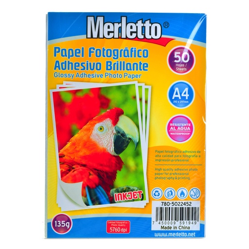 [780-5022452]  PAPEL FOTOGRAFICO 50HJ 135G