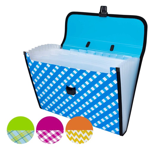 [DLP2155-P] ARCHIVADOR EXPANDIBLE 13 BOLSILLOS- A4 21x29,7CM