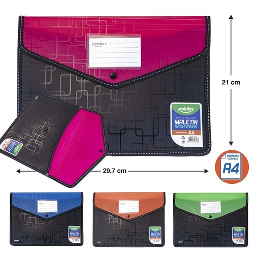 [FL-BC01] ARCHIVADOR PLASTICO TIPO SOBRE - A4 21x29,7CM