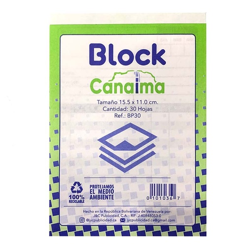 [BP30] BLOCK DE FACTURAS - 30HJ 11x15,5CM 