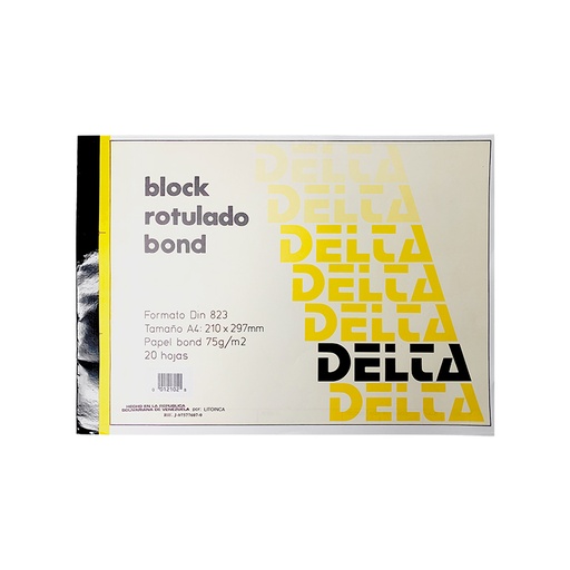 [12102] BLOCK ROTULADO BOND A44
