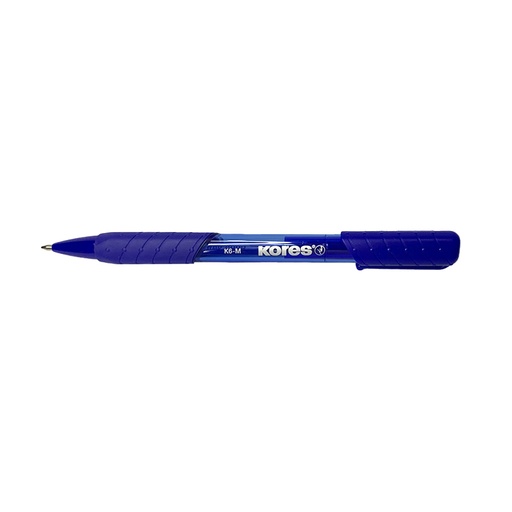[37611.52] BOLIGRAFO RETRACTIL TRANSPARENTE K6-M AZUL SOFTGRIP