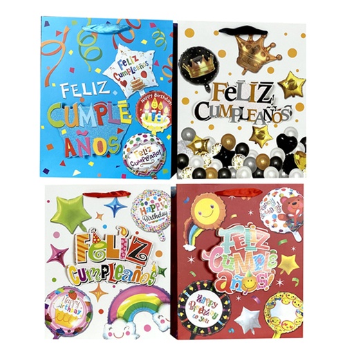 [786-6520933] BOLSA DE REGALO (FELIZ CUMPLEAÑOS) S 