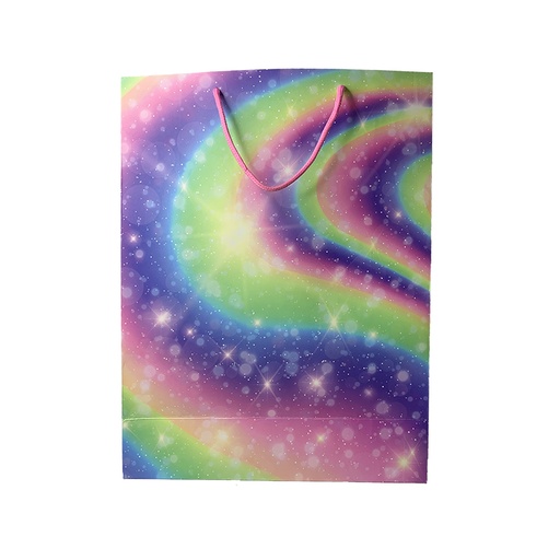 [82832] BOLSA DE REGALO (AROIRIS ESCARCHADO) M