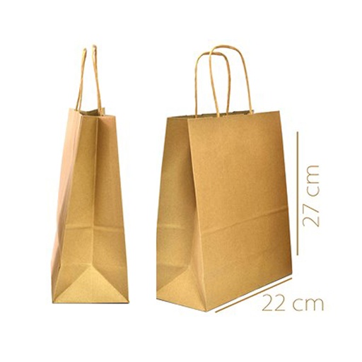 [PB-KRAFT-M] BOLSA DE REGALO (KRAFT) M