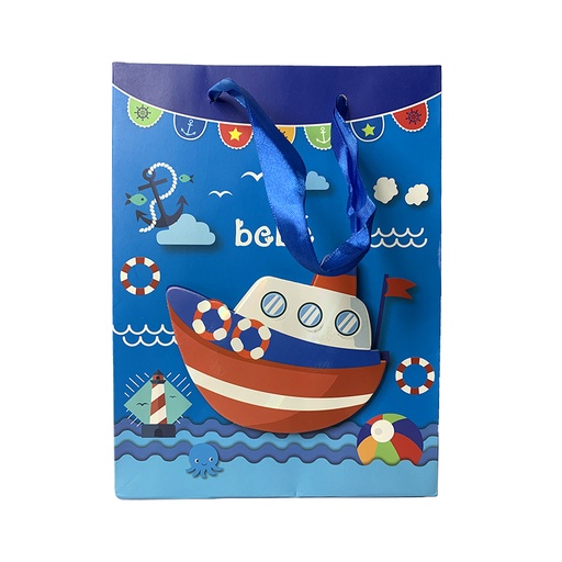 [A126-GB9033C] BOLSA DE REGALO (BARCO) L