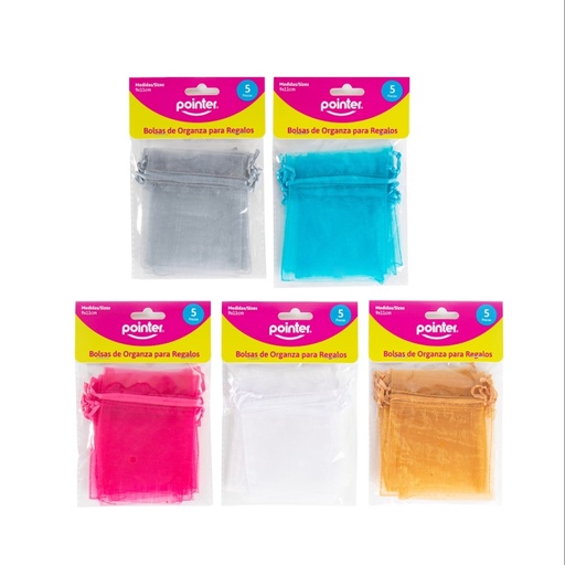 [ANC-1740] BOLSAS DE ORGANZA PARA REGALOS 9X11CM