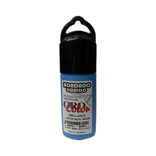 [LB-150] BORDADO LIQUIDO AZUL NEON 32,5CM