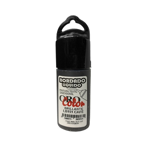 [LB-151] BORDADO LIQUIDO CAFE 32,5CM