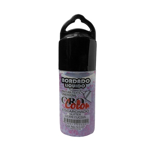 [LE-309] BORDADO LIQUIDO ESCARCHADO FUCSIA 32,5ML