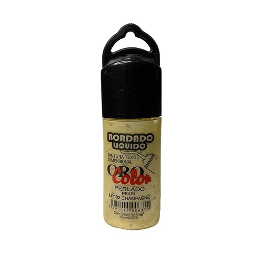 [LP402] BORDADO LIQUIDO PERLADO CHAMPAGNE 32,5CM