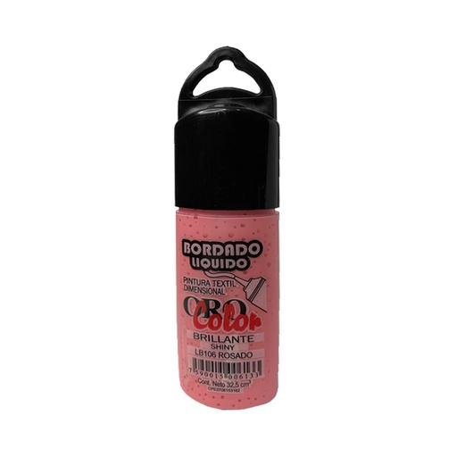 [LB-106] BORDADO LIQUIDO ROSADO 32,5CM