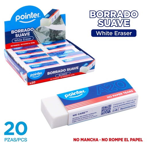 [ER210A-20] BORRADOR BLANCO M