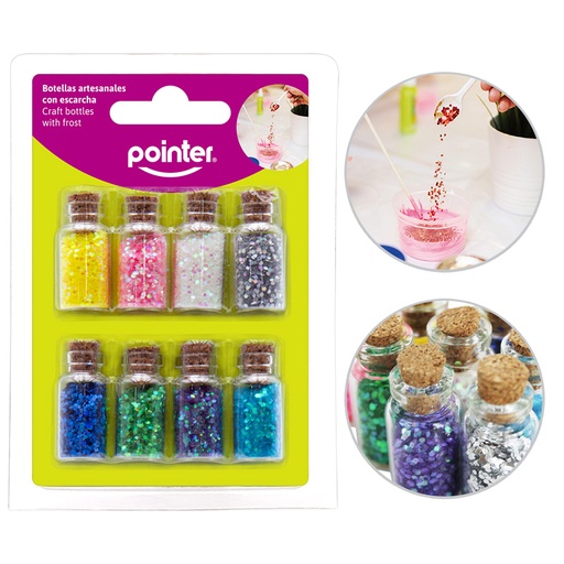 [GL-0802] BOTELLAS ARTESANALES CON ESCARCHA