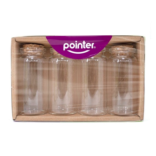 [ANC-1967] BOTELLAS DE VIDRIO GRANDES x4PZAS