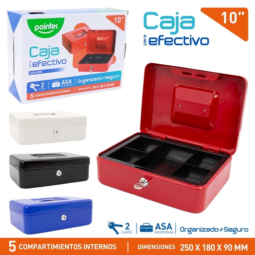 [YFC-25-P] CAJA METALICA PARA DINERO 10"
