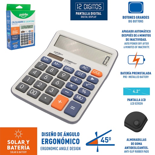 [CLP-2363] CALCULADORA DE ESCRITORIO - 12 DIGITOS