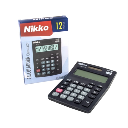 [CL-668-12] CALCULADORA 12 DIGITOS