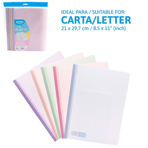 [CA-2386] CARPETA PLASTICA (PASTEL)
