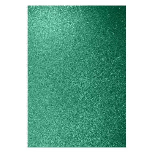 [140.07.10] CARTULINA ESCARCHADA 350GR VERDE ESMERALDA